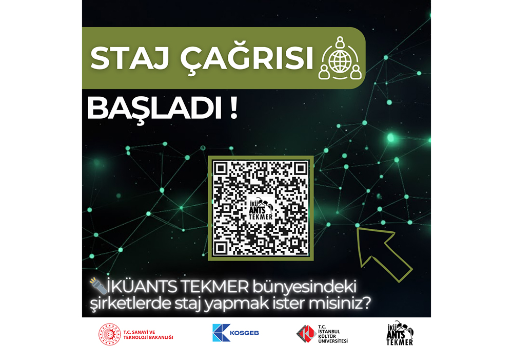 İKÜANTS TEKMER Staj Başvuruları Açıldı