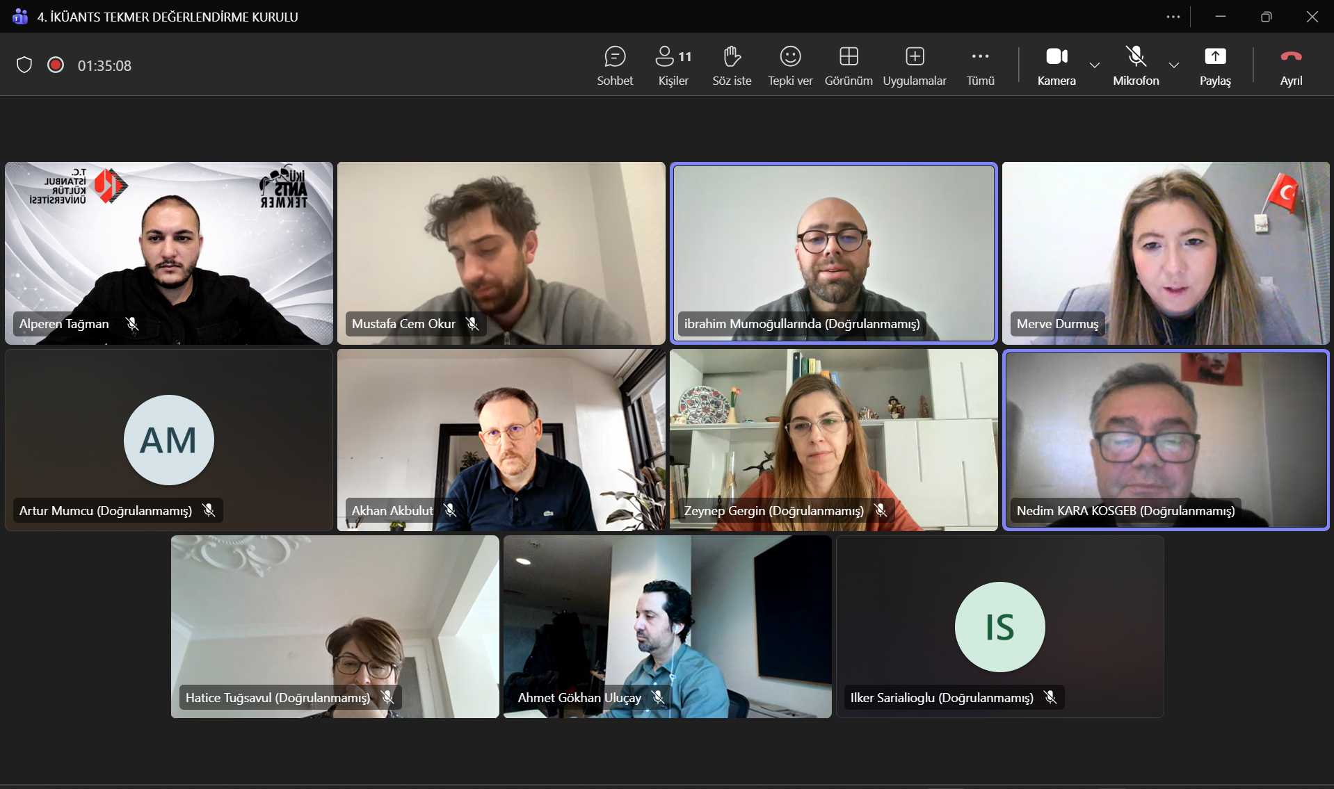 İKÜANTS TEKMER 4. Değerlendirme Kurulu