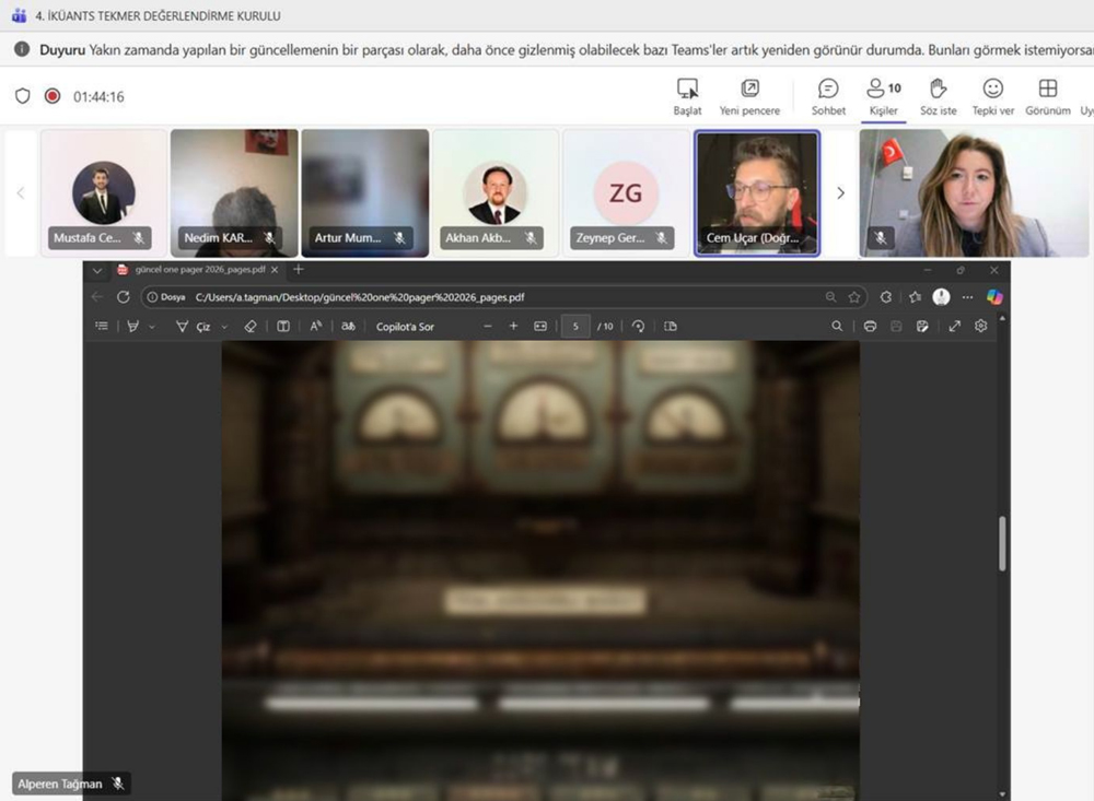 İKÜANTS TEKMER 4. Değerlendirme Kurulu